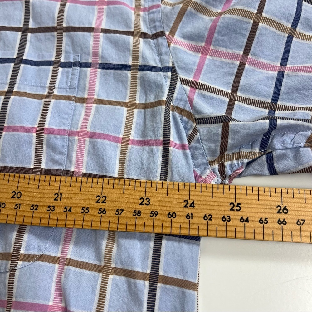 Men's Bill Blass Multi-Color Plaid Button-Down Shirt - Size XL - Picture 5 of 6